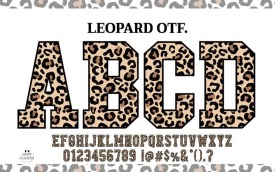 Leopard Varsity Font Font